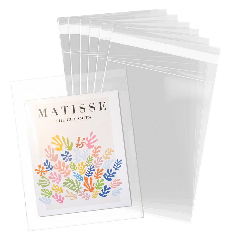 Pack It Chic - 10    X 13    (200 Pack) Clear Resealable Cello Bags - Fits 10X13 Prints, Photos, Documents - Self Seal - Image 1